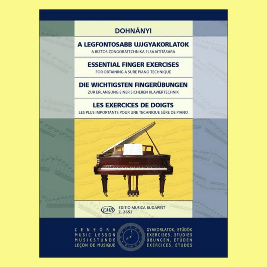 Ernst von Dohnanyi- Essential Finger Exercises Piano Book