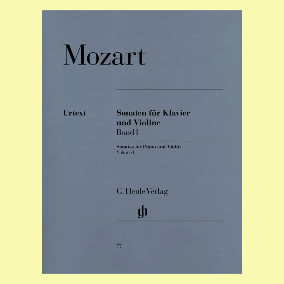 Mozart - Violin Sonatas Volume 1 Nos 1-6 K301-K306 Book (Urtext Edition)