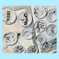 Music Themed Glass Magnet 6 Piece Set