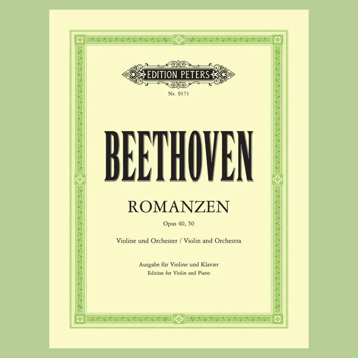 Beethoven Romances Op. 40 (G); Op. 50 (F) Violin with Piano Book
