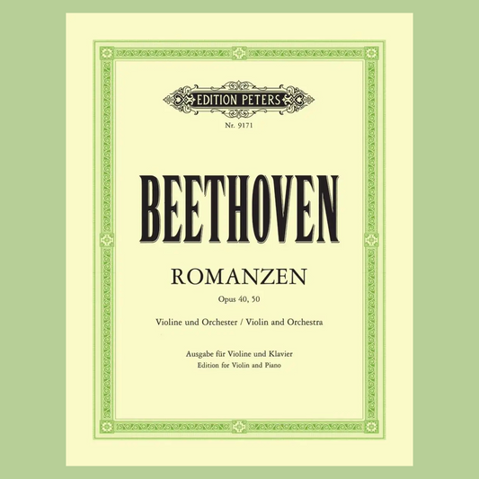 Beethoven Romances Op. 40 (G); Op. 50 (F) Violin with Piano Book