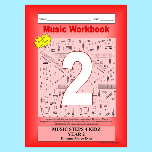 Music Stepz 4 Kidz - Year 2 Student Music Workbook (NEW) Revised Edition