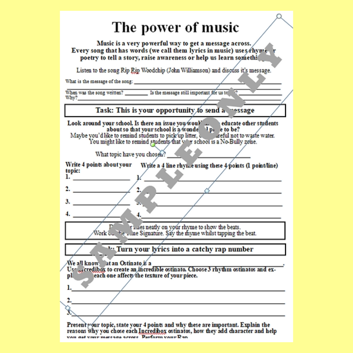 Music Stepz 4 Kidz - Year 6 Student Music Workbook (NEW) 20 Pack Classroom Bundle