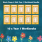 Music Stepz 4 Kidz - Year 1 Student Music Workbook (NEW) 10 Pack Classroom Bundle