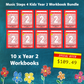 Music Stepz 4 Kidz - Year 2 Student Music Workbook (NEW) 10 Pack Classroom Bundle
