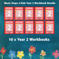 Music Stepz 4 Kidz - Year 2 Student Music Workbook (NEW) 10 Pack Classroom Bundle