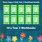 Music Stepz 4 Kidz - Year 3 Student Music Workbook (NEW) 10 Pack Classroom Bundle