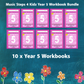Music Stepz 4 Kidz - Year 5 Student Music Workbook (NEW) 10 Pack Classroom Bundle