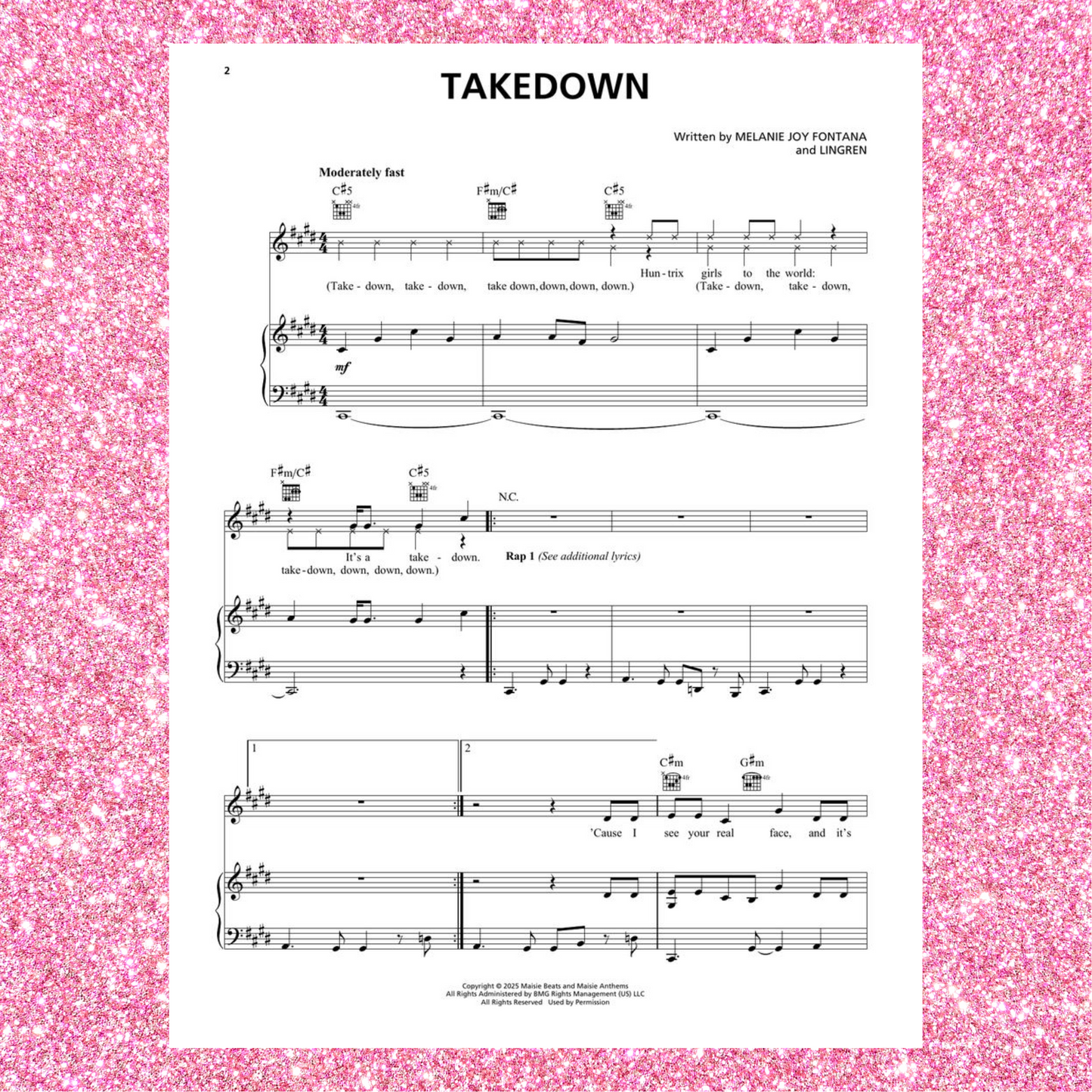 KPop Demon Hunters Music from the Netflix Film - Piano/Vocal/Guitar Songbook Preorder NEW