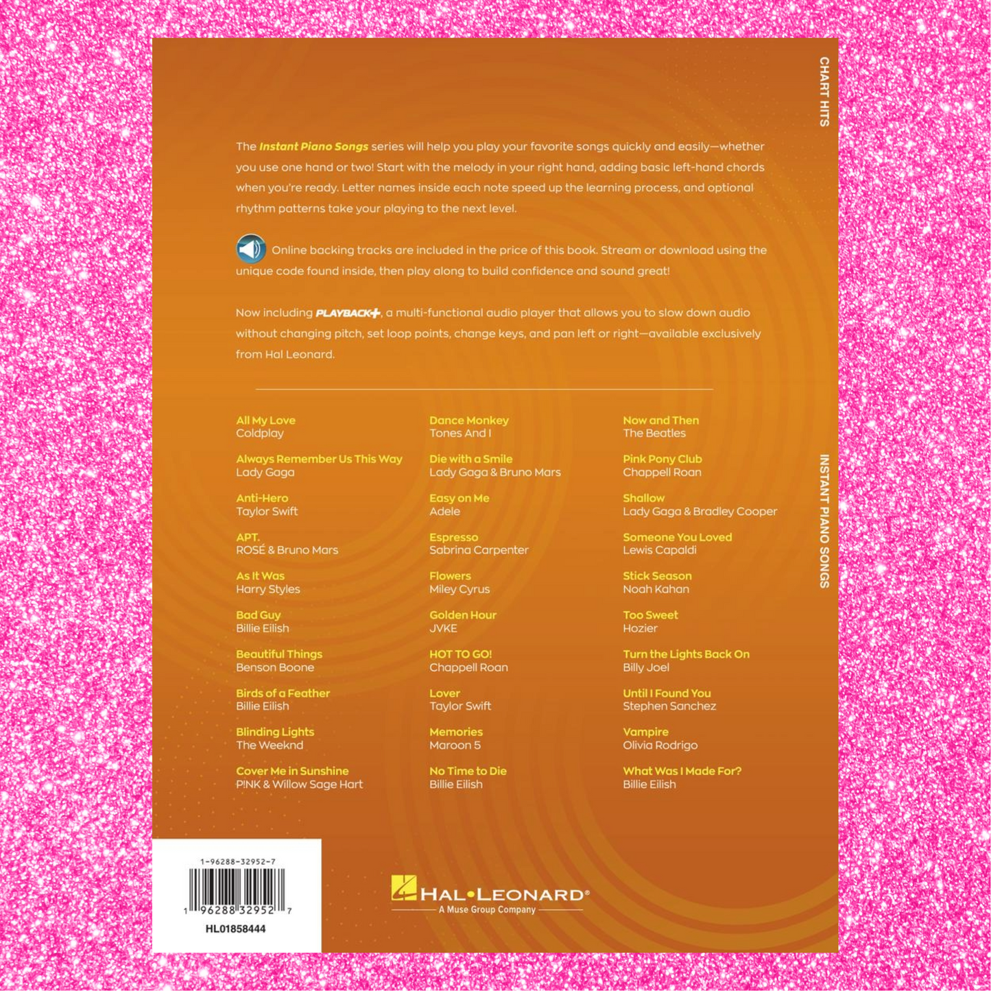 Chart Hits Instant Piano Songs - 2025 Hit Songs Book/Audio NEW (Preorder)