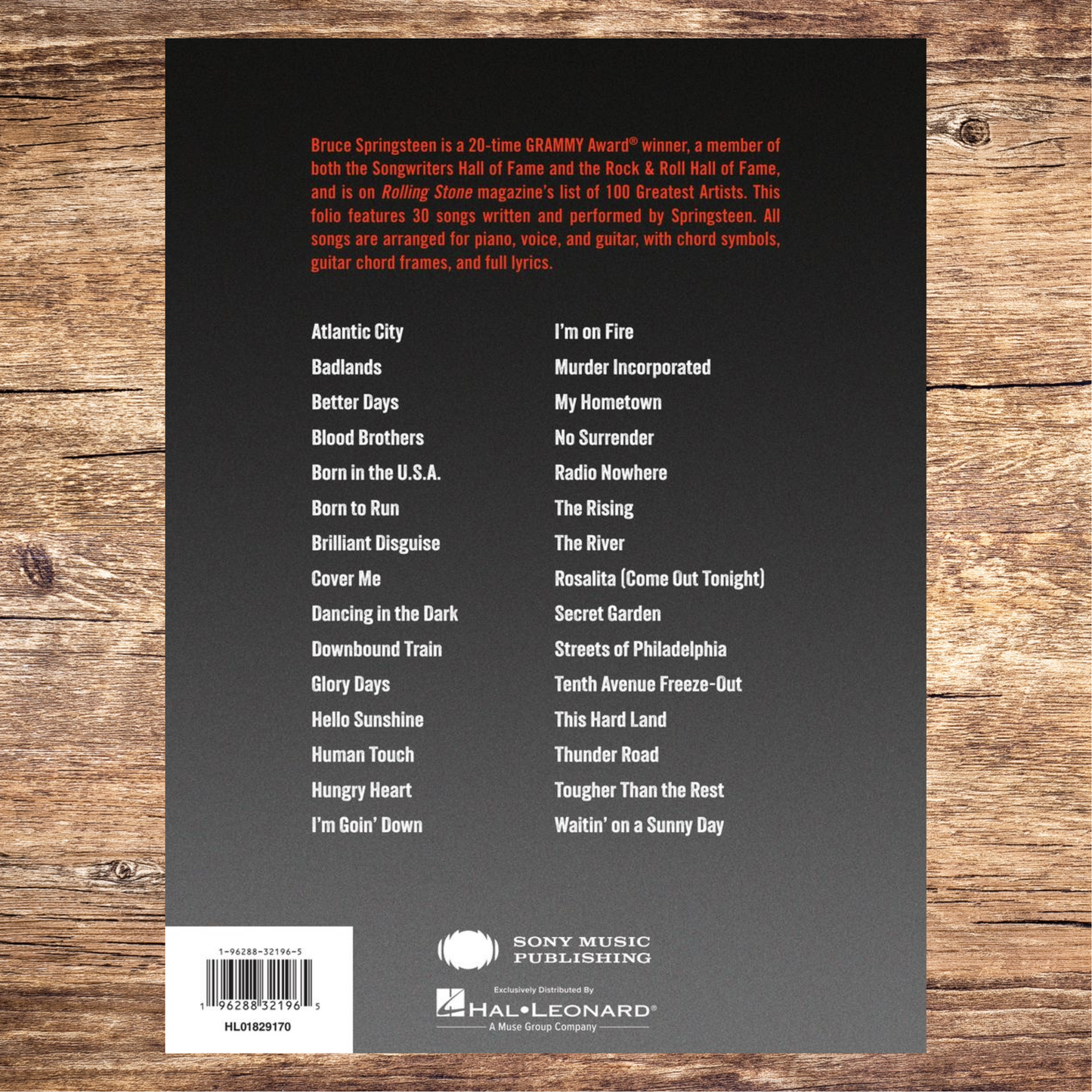 Bruce Springsteen Sheet Music Collection Piano/Vocal/Guitar Songbook (Preorder) New Release