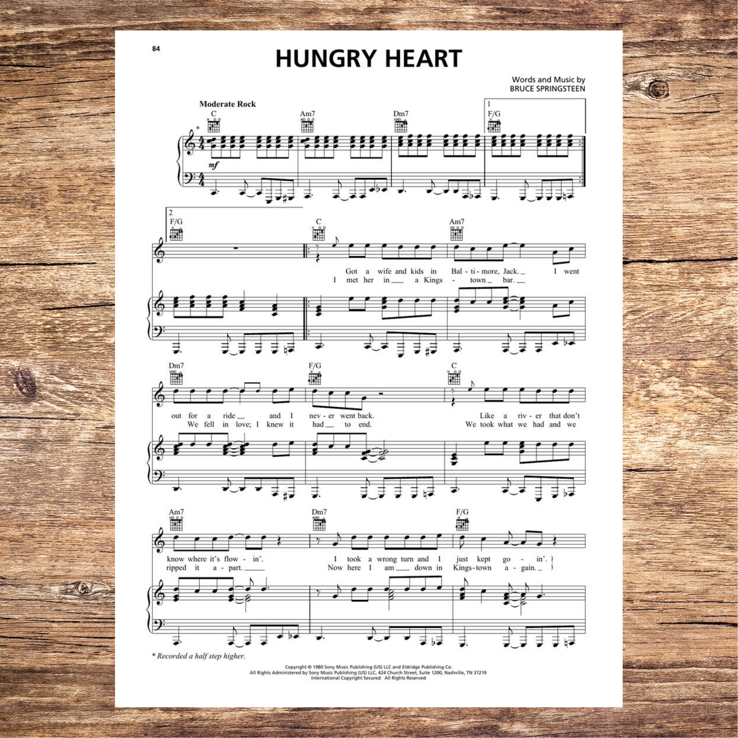 Bruce Springsteen Sheet Music Collection Piano/Vocal/Guitar Songbook (Preorder) New Release
