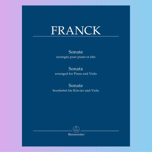 Cesar Franck -Sonate in A - Viola with Piano Accompaniment Book