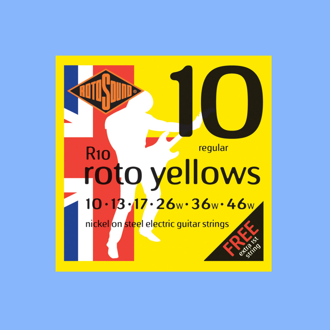 Rotosound R10 Roto Yellows Electric Guitar Strings Set 10-46 – Music2u ...