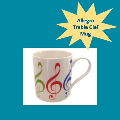 Allegro Treble Clef Mug Giftware