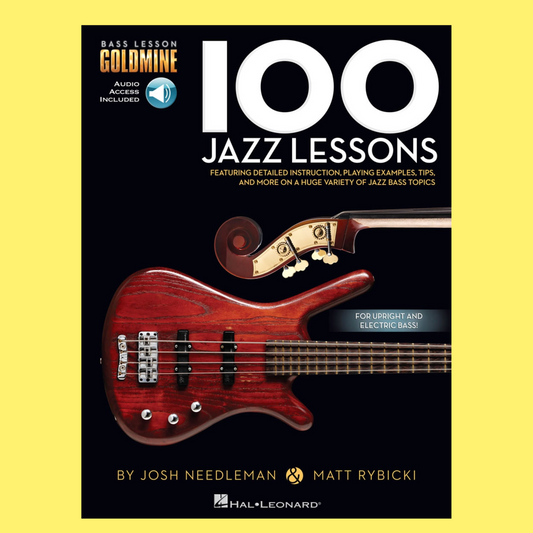 100 Jazz Lessons For Bass Goldmine Series Book