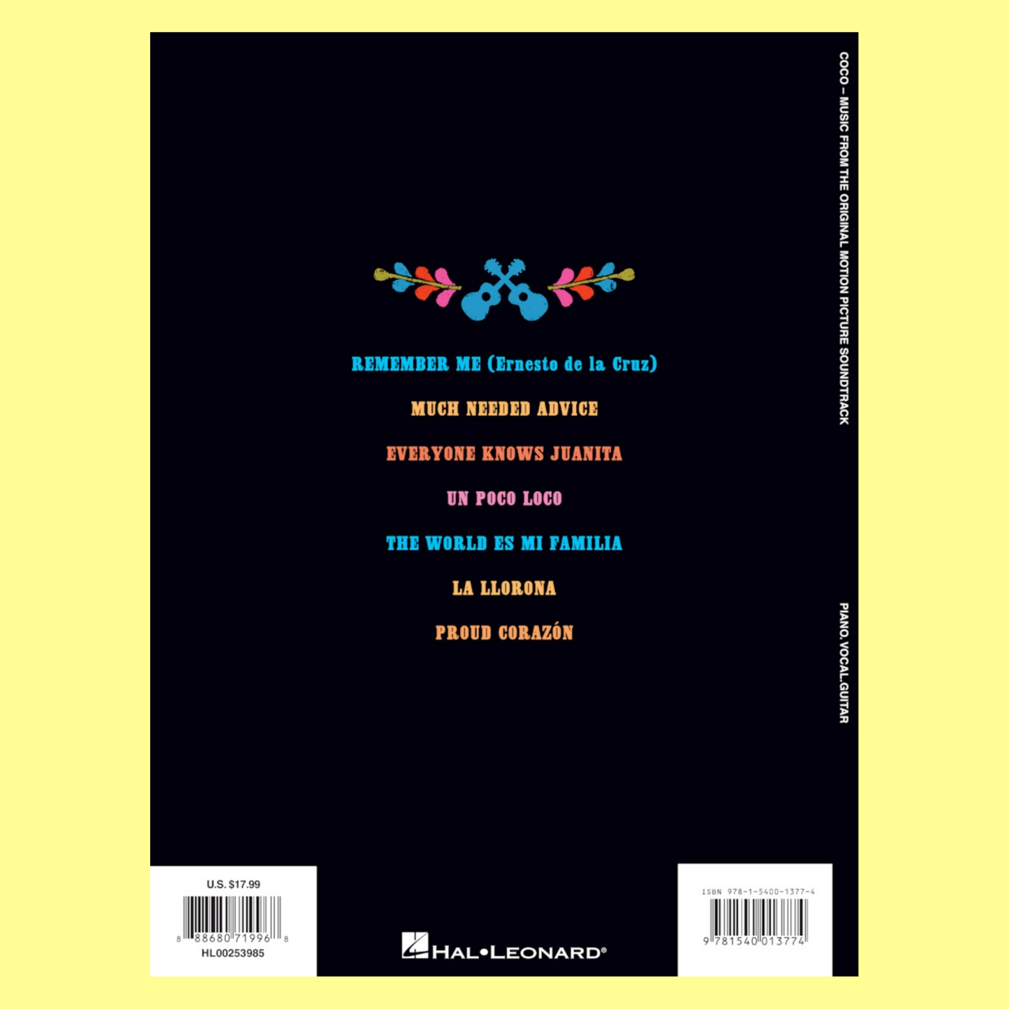 Coco Movie Soundtrack PVG Book
