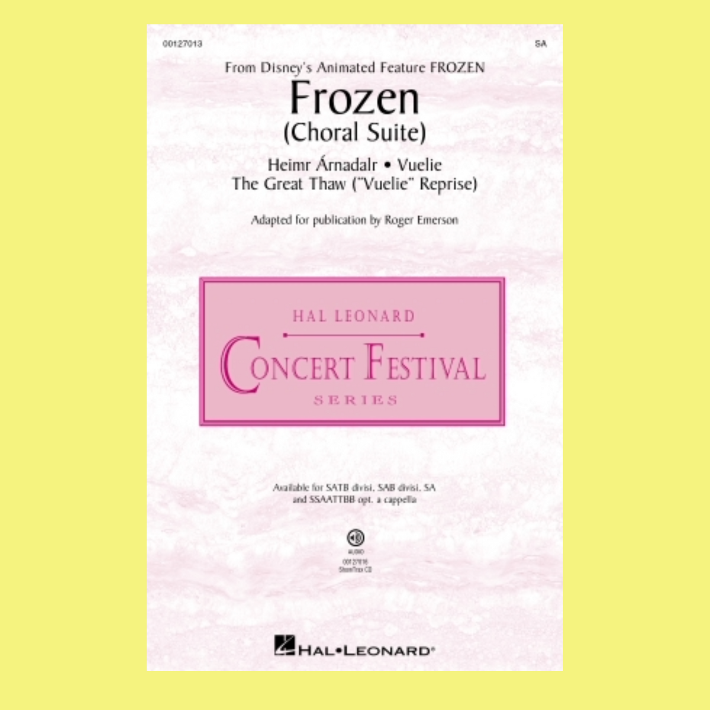 Frozen Choral Suite Sa Divisi