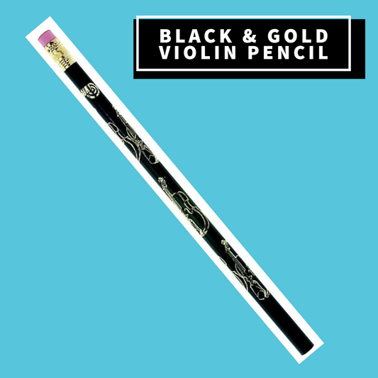 Black & Gold Piano Graphite Pencil Giftware
