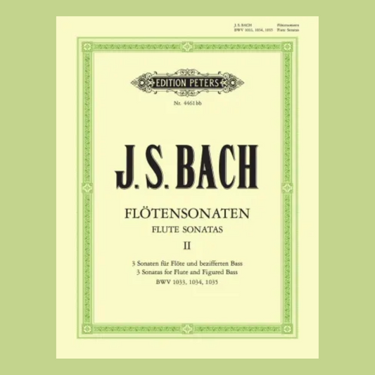 J.S Bach - Flute Sonatas, Volume 2: BWV 1033-1035 with Piano Accompaniment Book