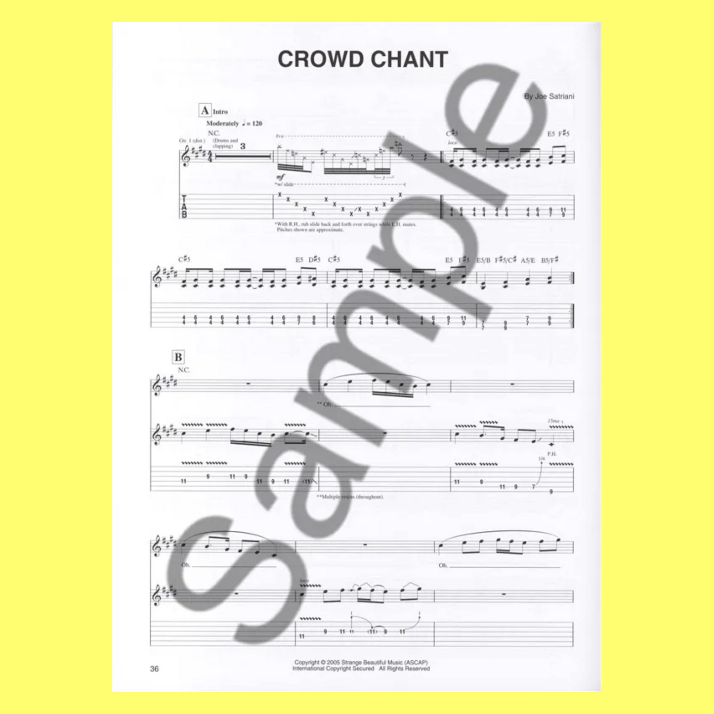Joe Satriani Collection Gtr Tab Pili