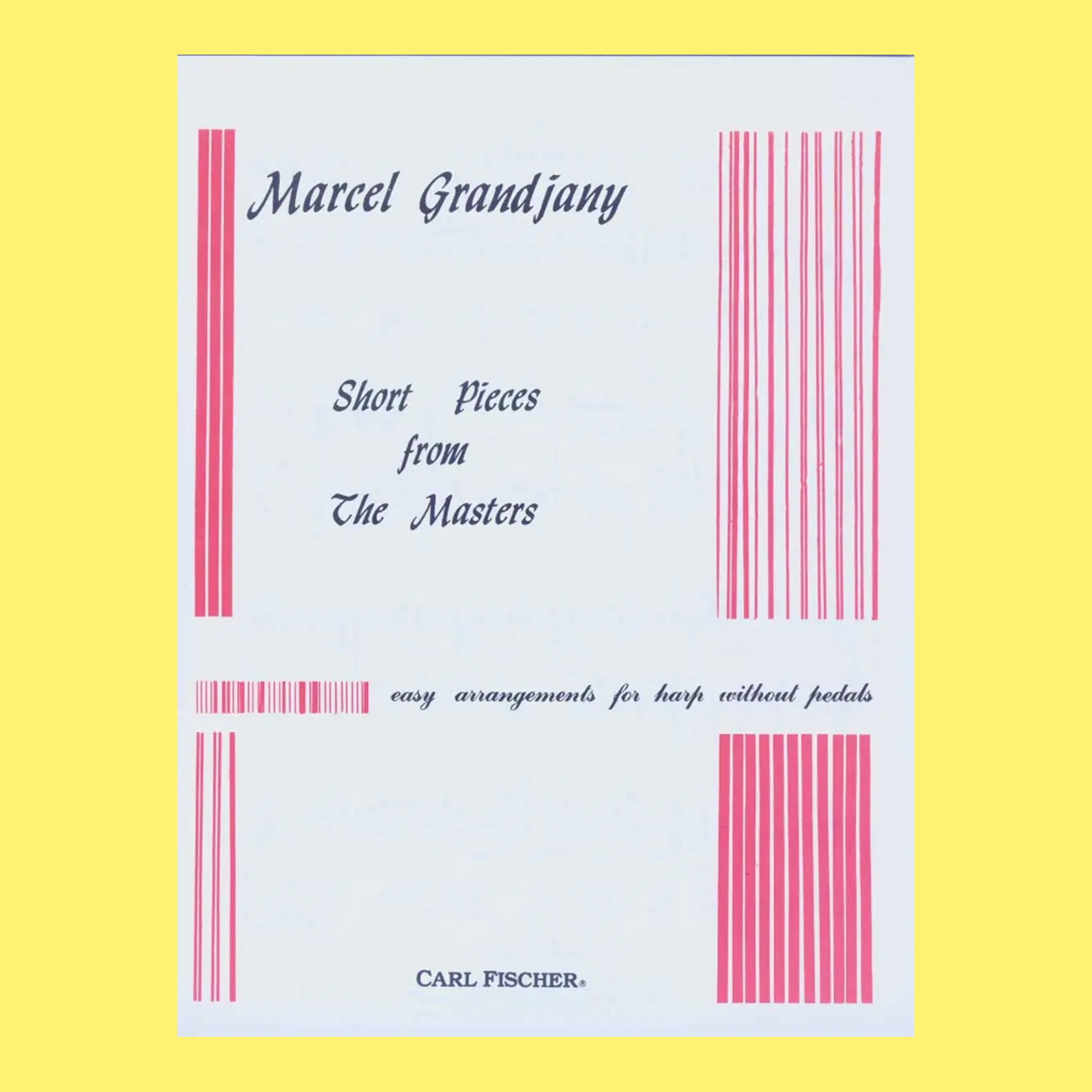 Short Pieces From The Masters For Harp Book