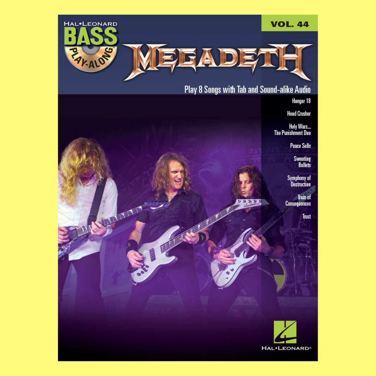 Megadeth Bass Play Along V44 B/Cd