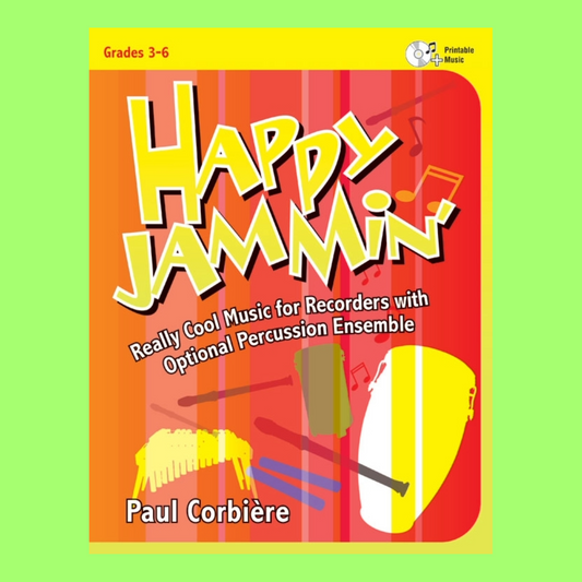 Happy Jammin - For Recorders With Optional Percussion Ensemble Book/Cd-Rom
