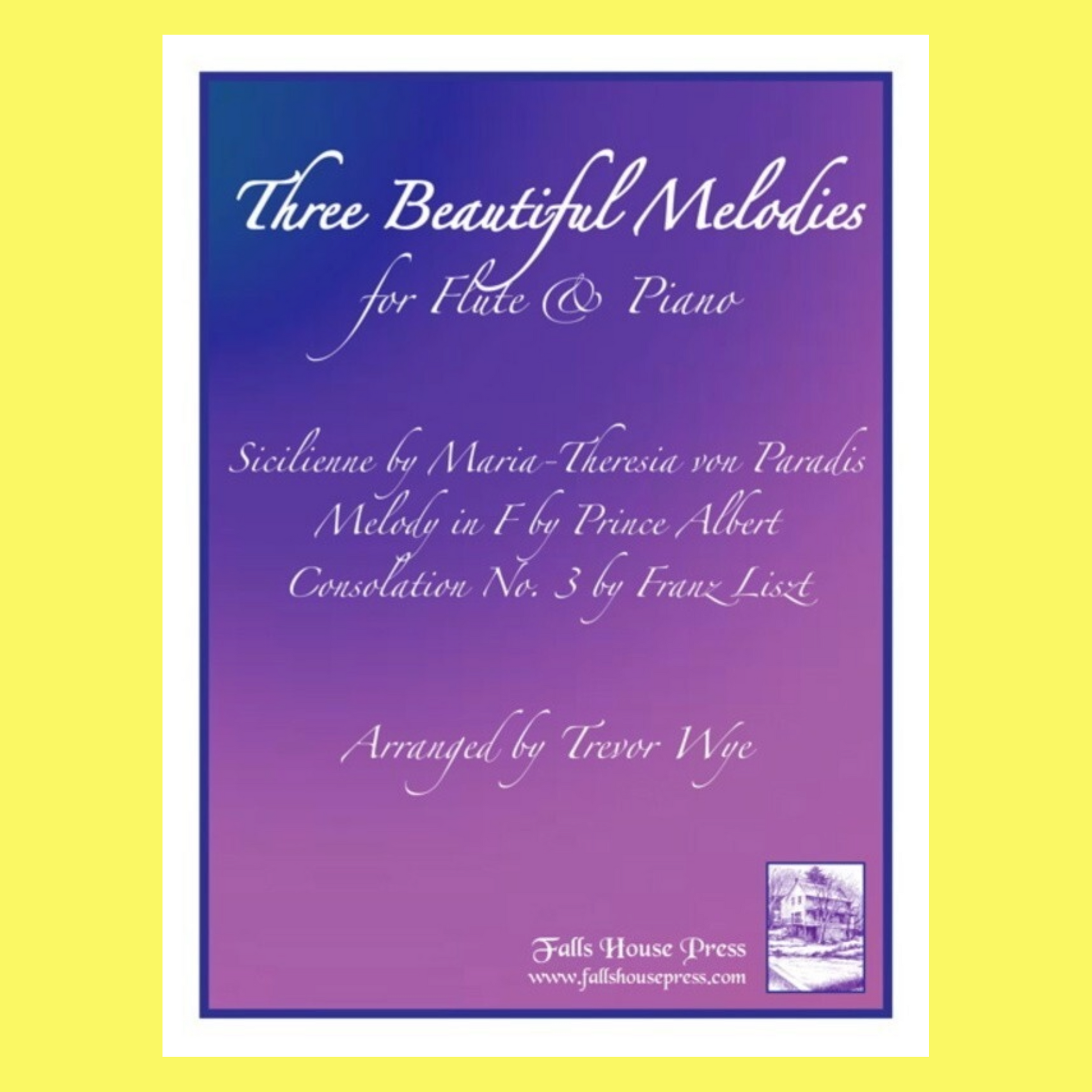 Three Beautiful Melodies For Flute with Piano Accompaniment Book
