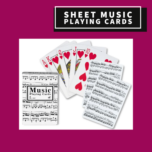 Playing Cards - Sheet Music Design