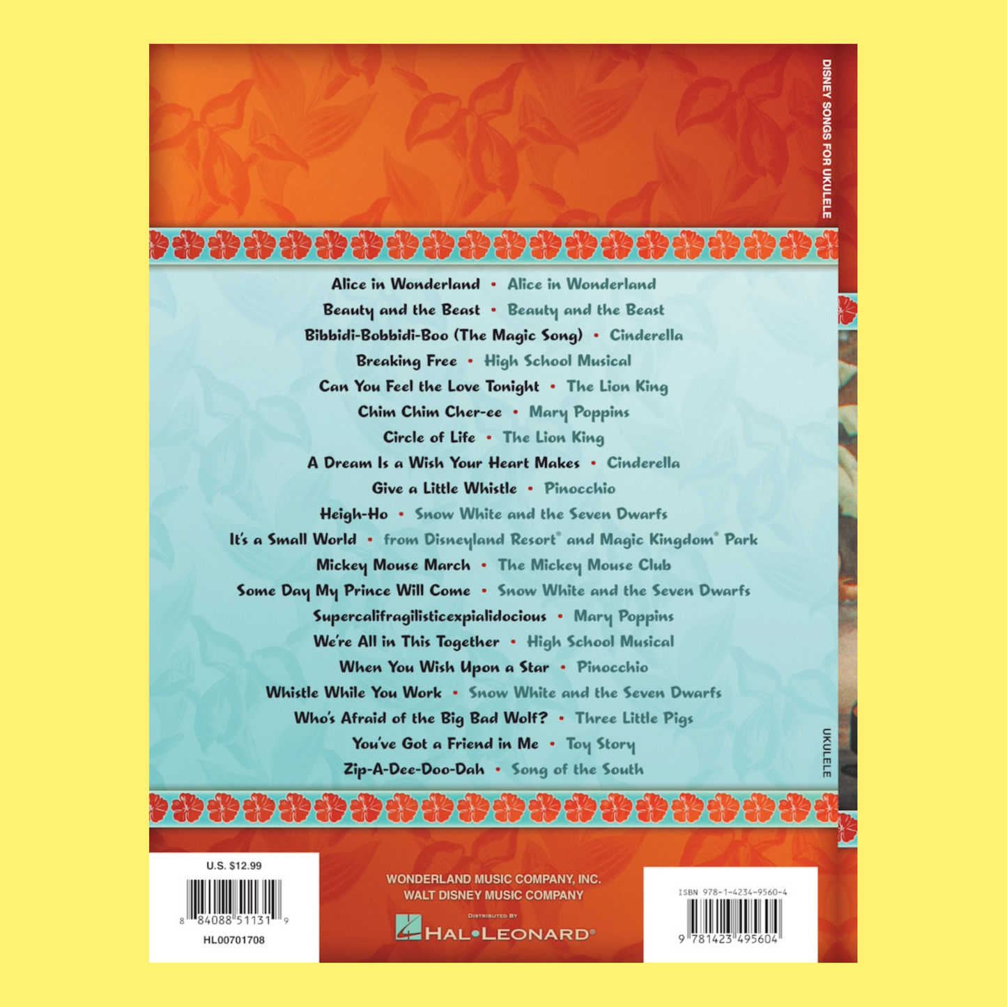 Disney Songs For Ukulele Book