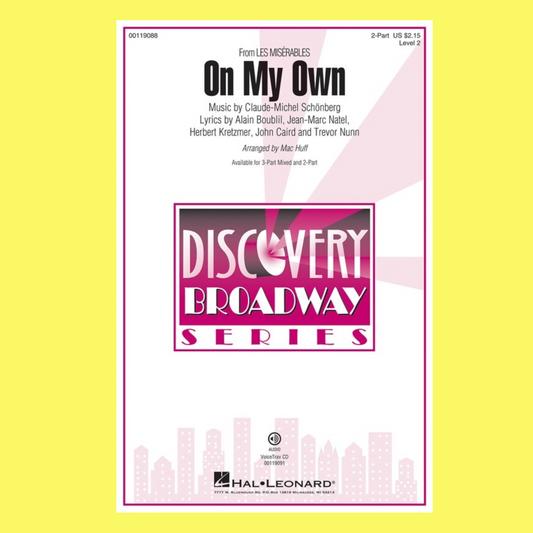 On My Own Les Mis‚Äö√†√∂¬¨¬©rables - 2 Part Vocal Sheet Music