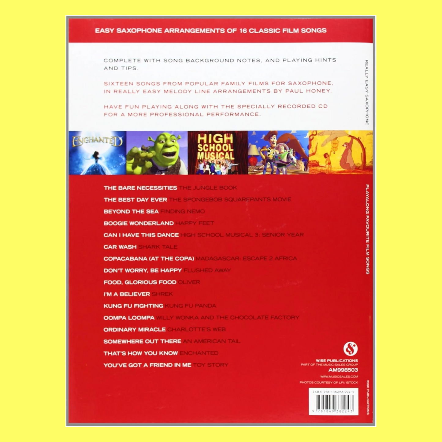 Really Easy Alto Sax Favourite Film Songs Bk/Cd