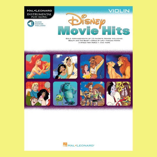 Disney Movie Hits For Violin Play Along Book/Ola