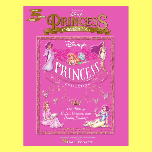 The Disney Princess Collection Volume 1 - 5 Finger Piano Book