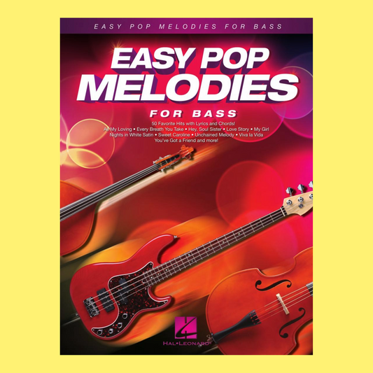 Easy Pop Melodies For Double Bass Book (50 Songs)