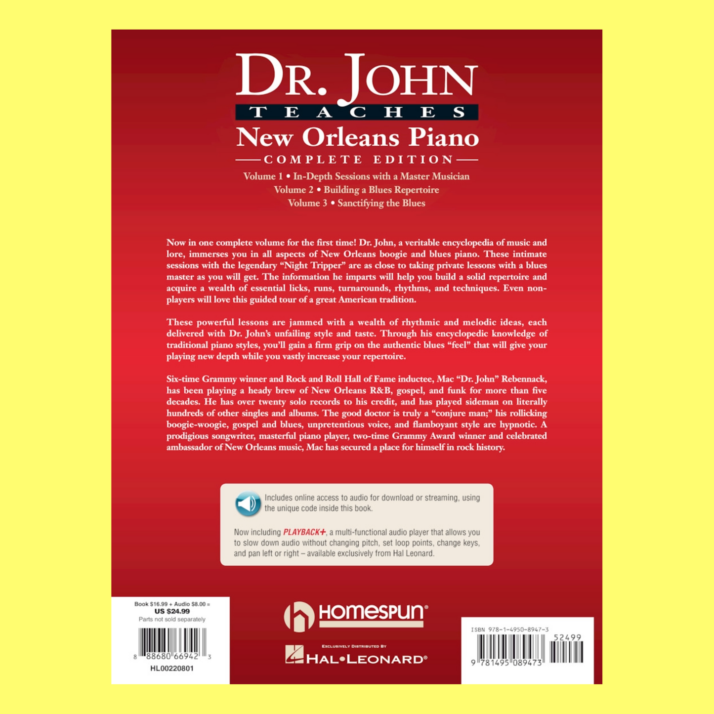 Dr John Teaches New Orleans Piano Complete Bk/Ola