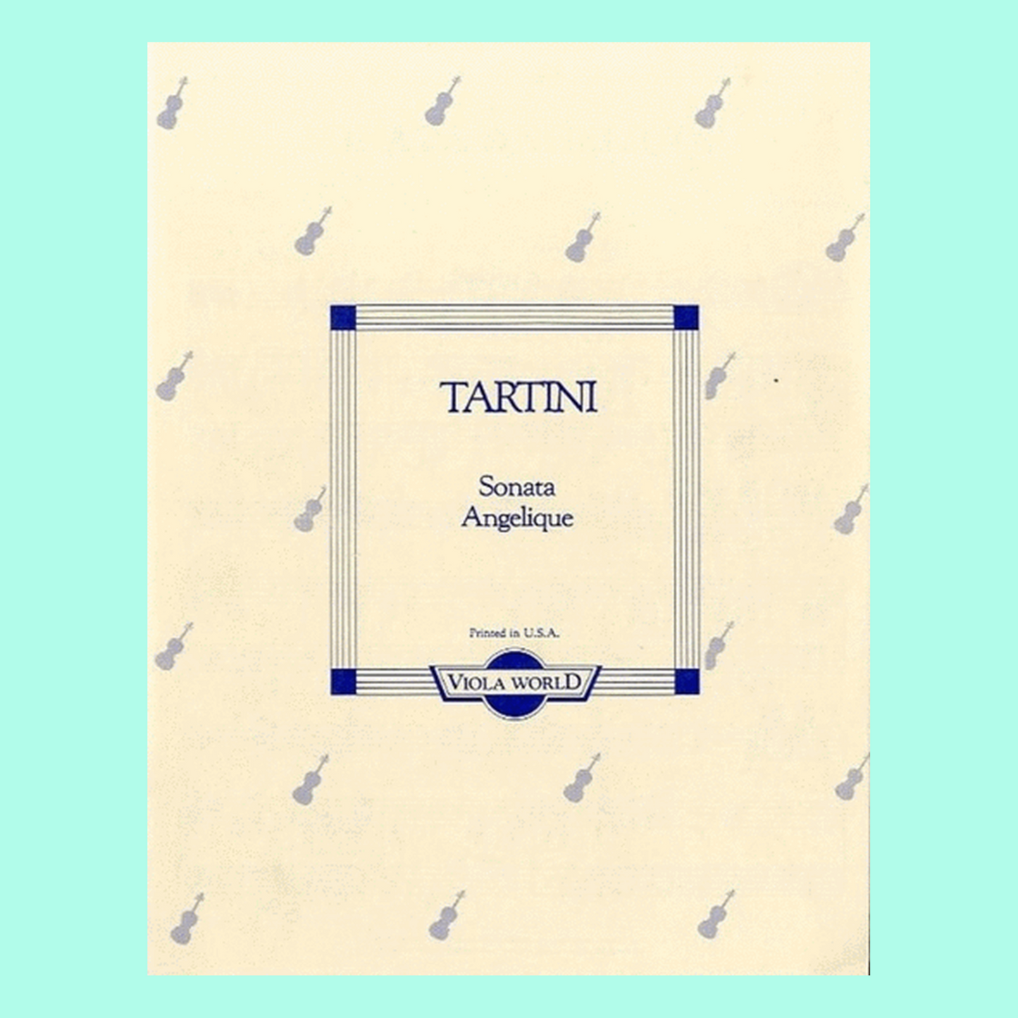 Tartini - Sonata Angelique for Viola Book/Piano
