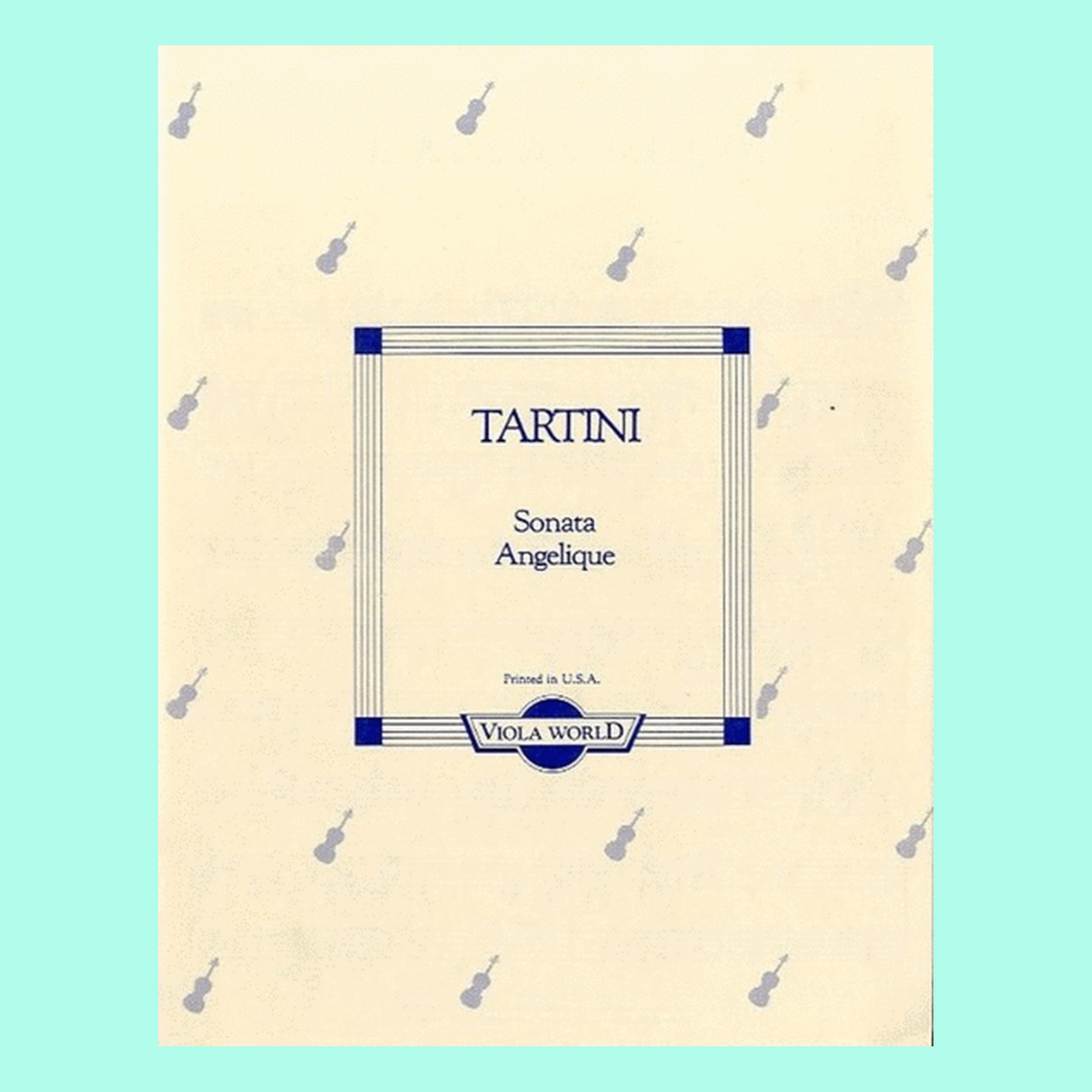 Tartini - Sonata Angelique for Viola Book/Piano