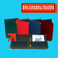Red Choral Folder with Expanding Pockets & Pencil Loop (22.8cm x 30.5cm)