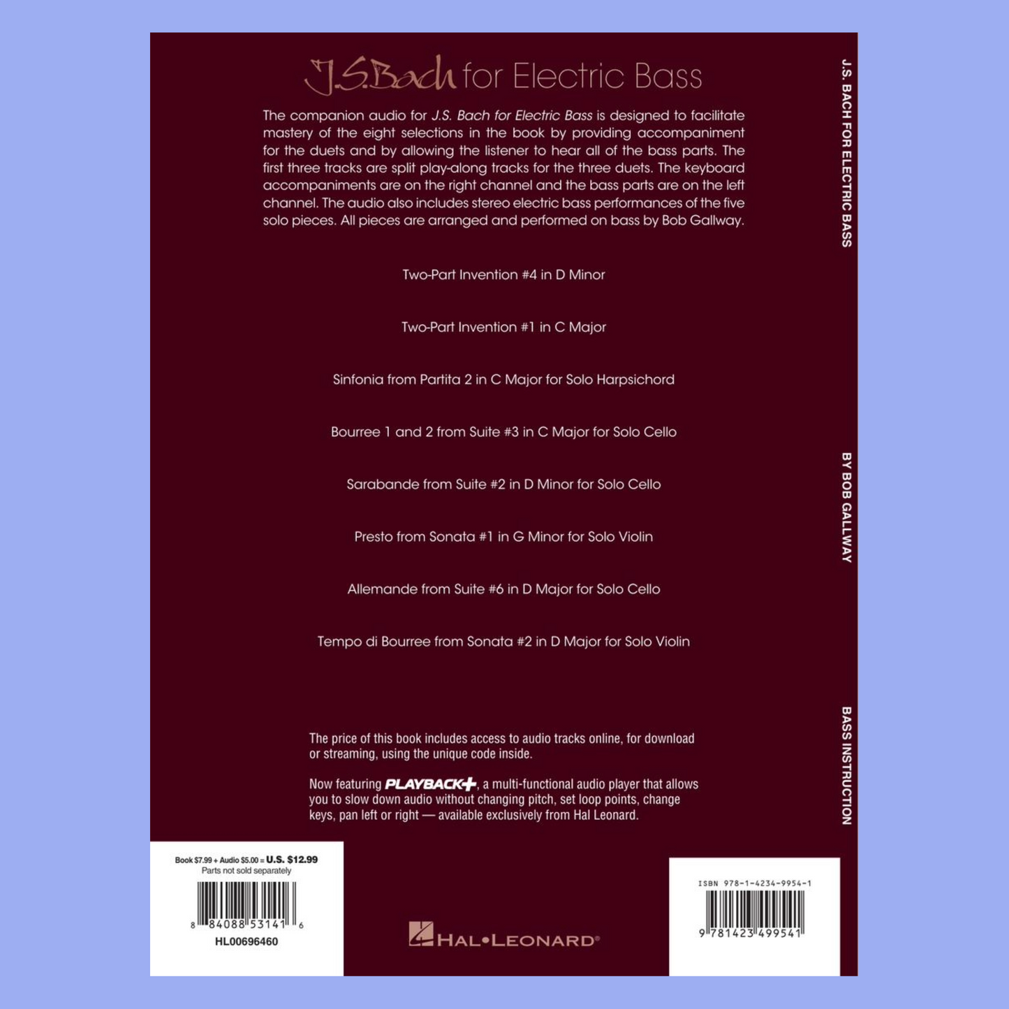 J.S Bach For Electric Bass Book/Ola