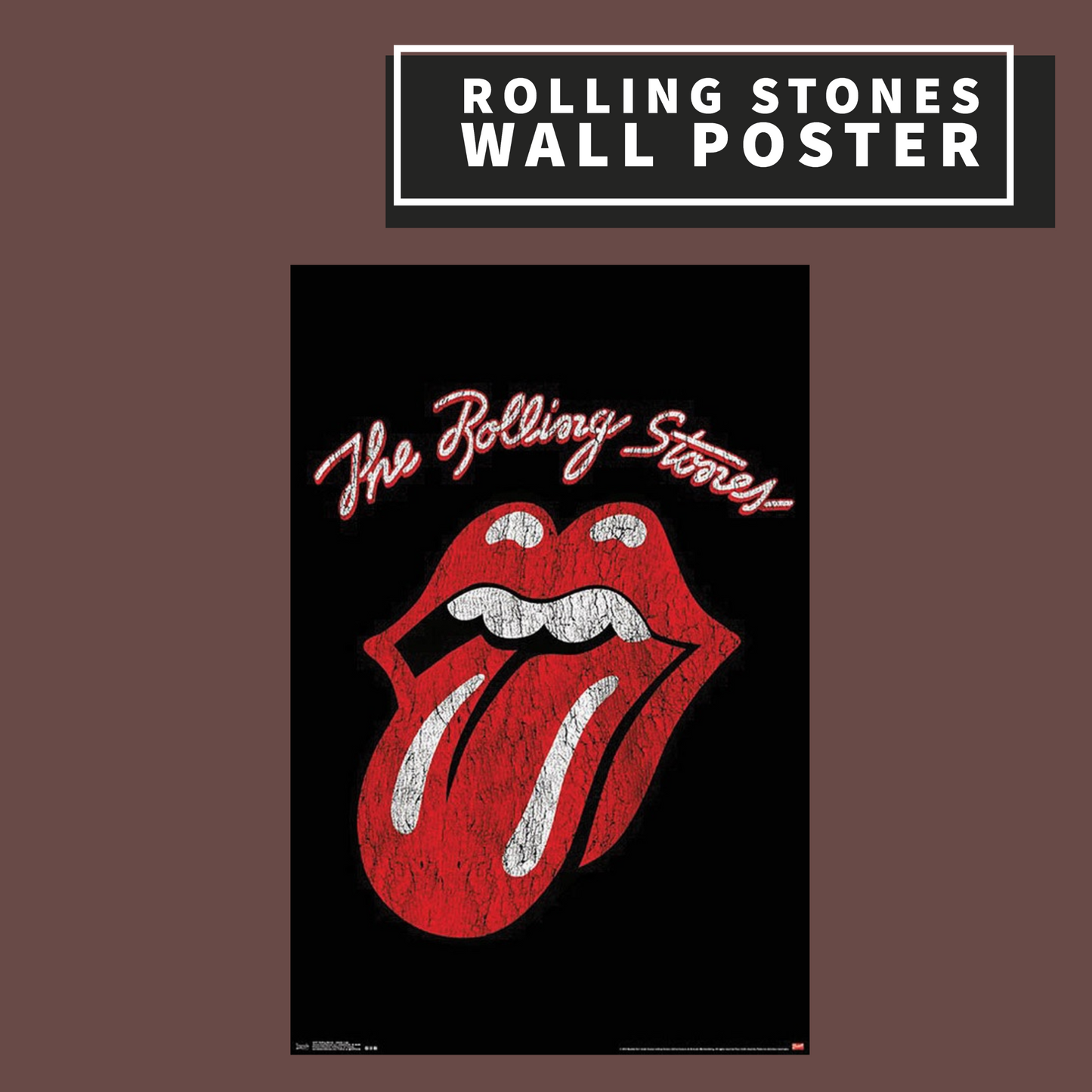 Rolling Stones Classic Logo Wall Poster