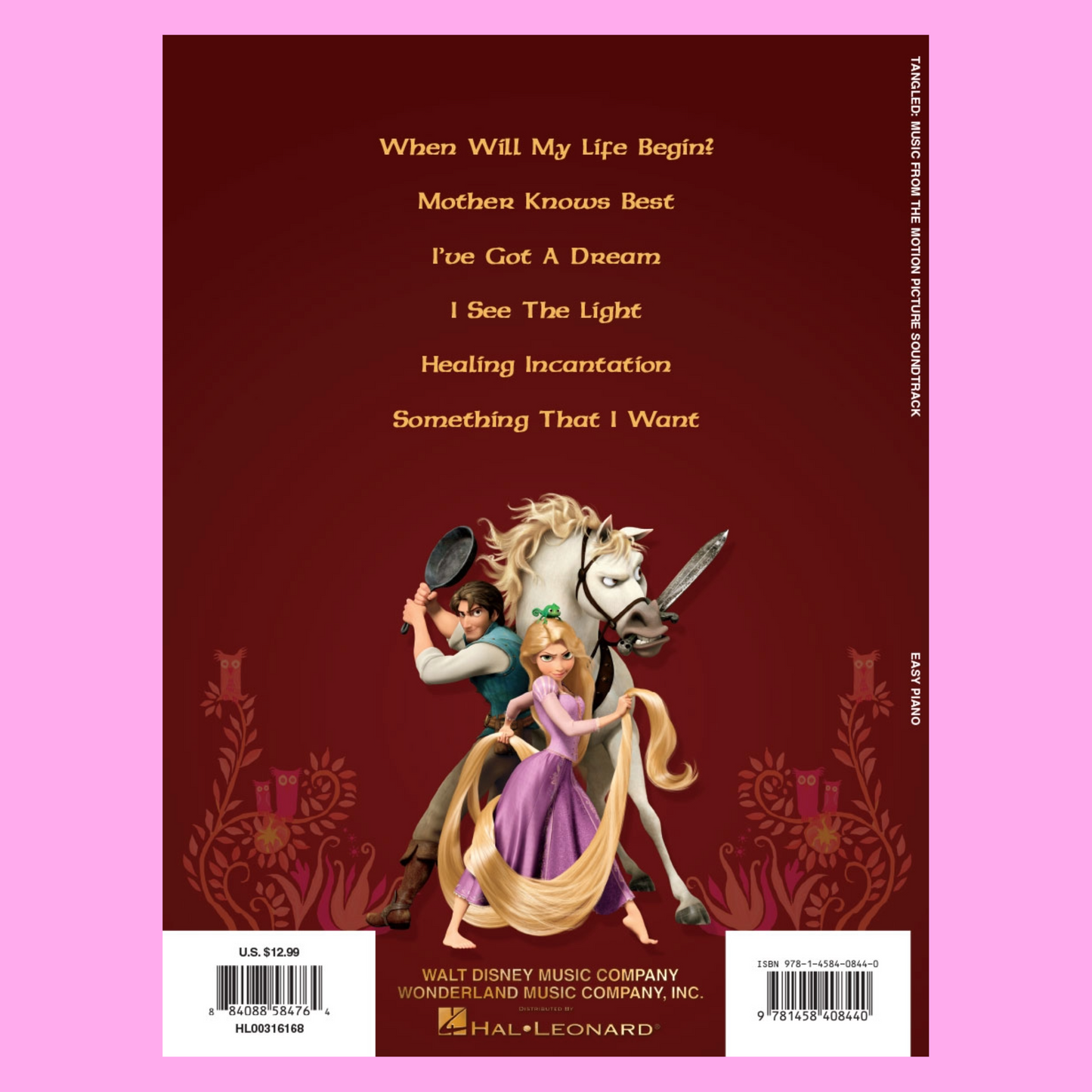 Tangled Disney Movie Selections - Easy Piano Book