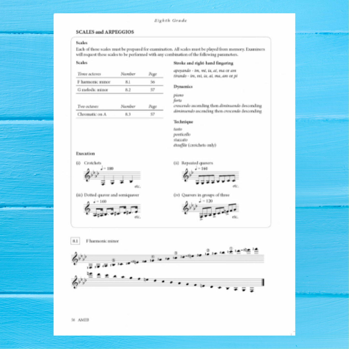 AMEB Classical Guitar - Technical Work Book (2011+)