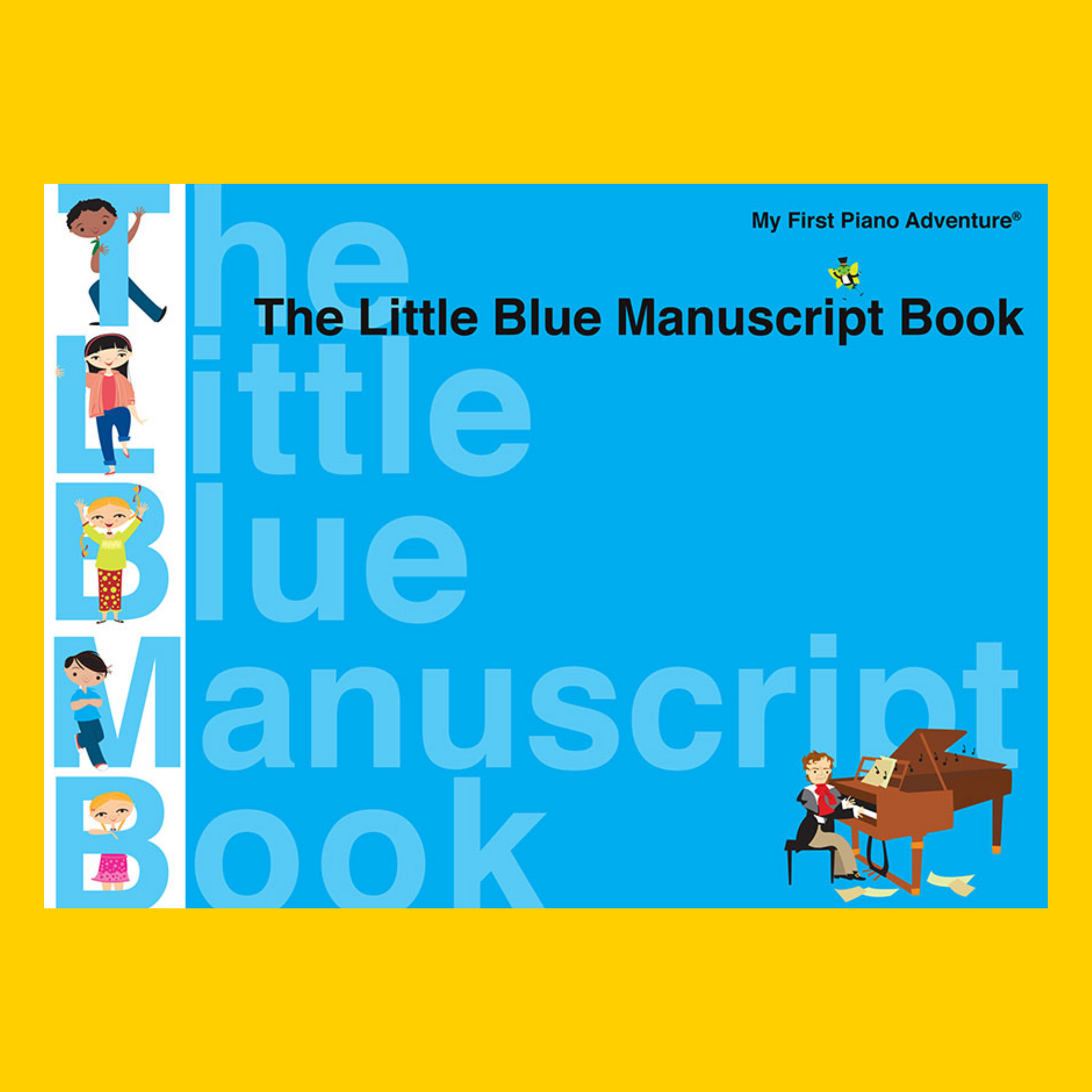 Piano Adventures: Little Blue Manuscript Book 4 Stave/38 Pages & Keyboard