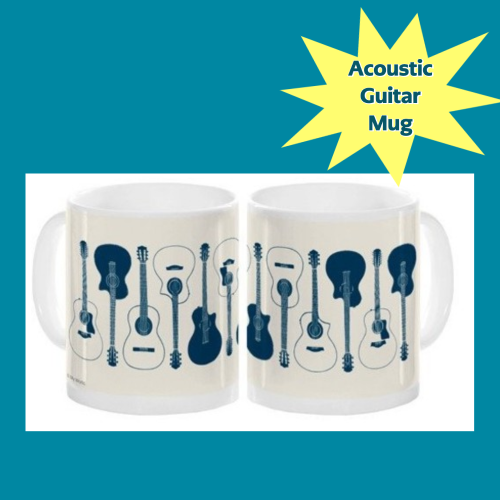 Acoustic Guitars Ceramic Mug Giftware