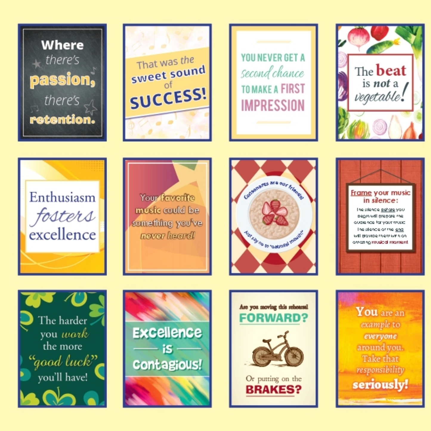 Arties Affirmations - 21 Positive Posters For Your Music Classroom