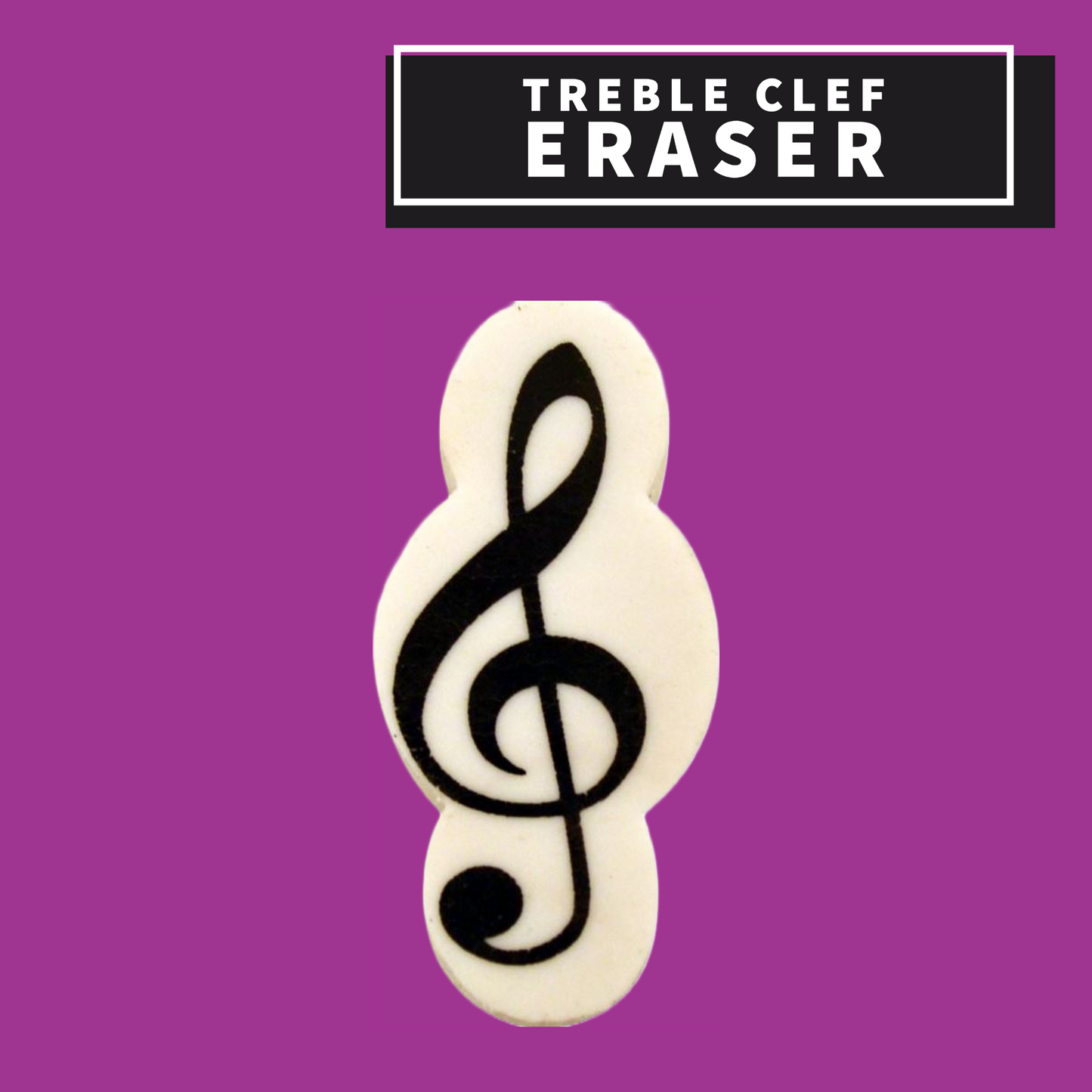 Treble Clef Shaped Eraser