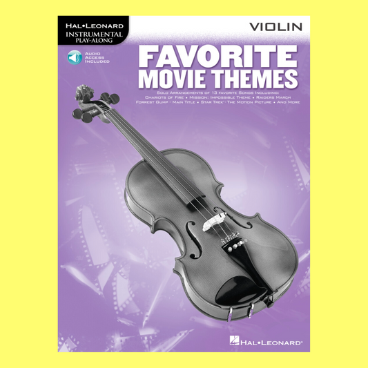 Favorite Movie Themes For Violin Play Along Book/Ola