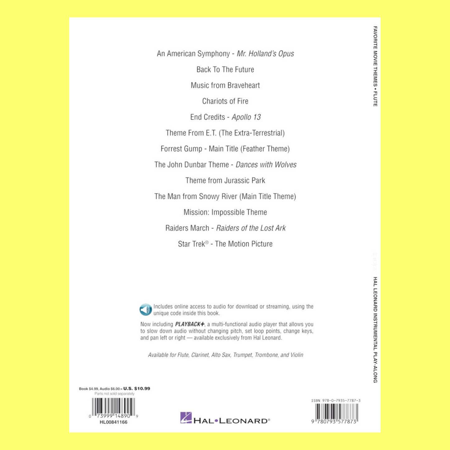 Favorite Movie Themes For Flute Play Along Book/Ola